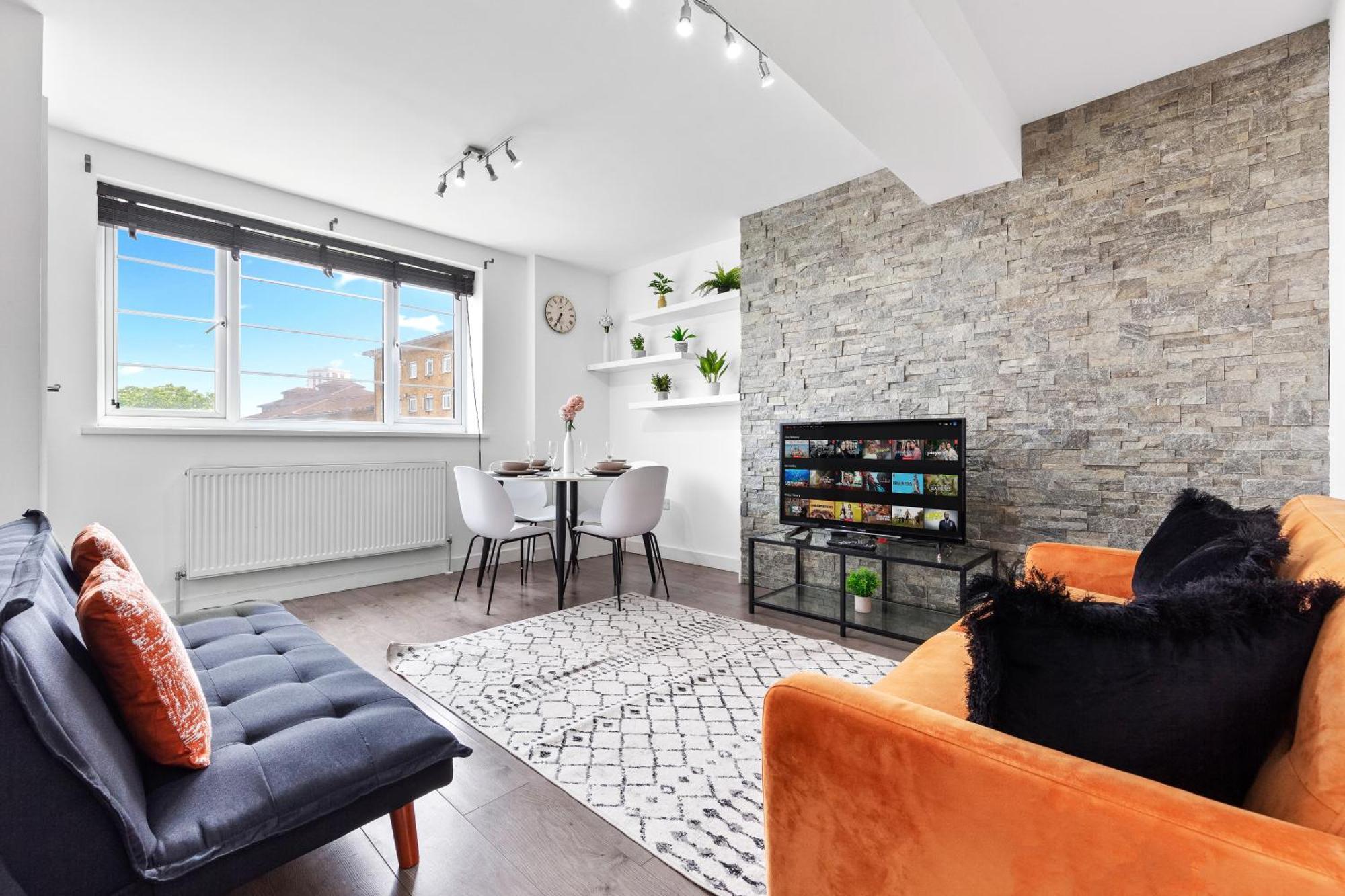 Central London Two Bedroom Serviced Apartment - Nine Elms Luxury Stay - Vauxhall & Westminster المظهر الخارجي الصورة